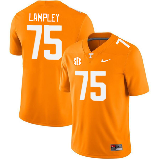 Men #75 Jackson Lampley Tennessee Volunteers College Football Jerseys Stitched Sale-Orange
